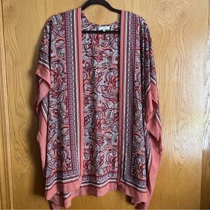 Max Studio size XL multi color kimono
